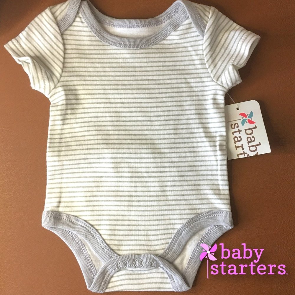 BABY STARTERS Cotton Newborn Onesie  NEW WITH TAG!